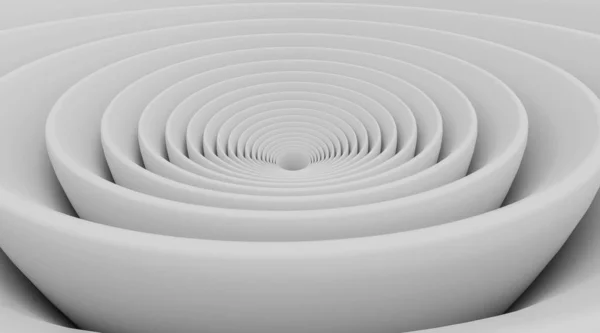 Abstrakte weiße Strudel Hintergrund 3D-Illustration rendern — Stockfoto