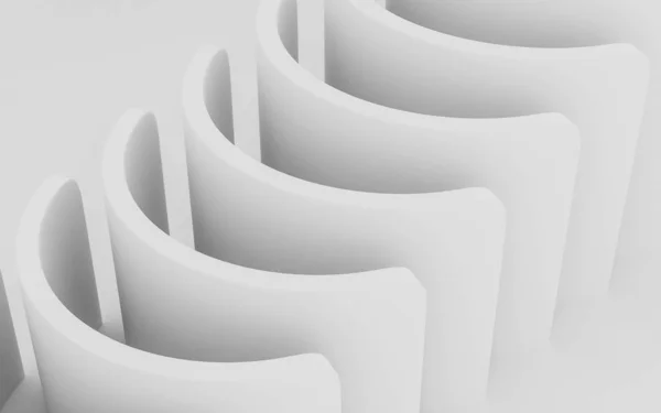 White abstract card blocks domino concept background 3d render illustration — 스톡 사진