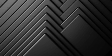 Beyaz bloklardan oluşan siyah küp soyut dokusu düşük tuşlu ışıklandırma arkaplanı 3d resimleme