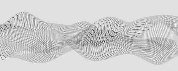 Tecnología Datos Abstracto Moderno Futurista Negro Líneas Blancas Superficie Malla —  Fotos de Stock