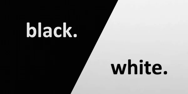 Palabras Concepto Antagonista Blanco Negro Rivalidad Concepto Síntesis Conflictos Fondo —  Fotos de Stock