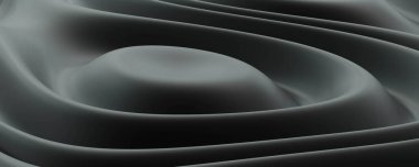 3D mimari modern fütürist teknoloji. Karanlık, yapay, sade ışıklandırmalı, dağınık malzemeli.