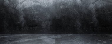 Çağdaş fütürist grunge iç döşeme beton duvarlar ve boş telif alanı ile sığ ışıklandırma içerik eklemek için