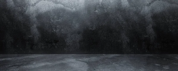 Μοντέρνο Φουτουριστικό Grunge Εσωτερικό Τσιμεντένιους Τοίχους Και Ρηχό Φωτισμό Κενό — Φωτογραφία Αρχείου