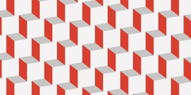 soyut renkli kırmızı küp yamaları arkaplan dokusu dedoygun renkler ile 2d illüstrasyon antika tasarımı