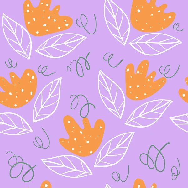 İç dekorasyon için çiçek deseni, baskı posterleri, tebrik kartı, iş afişi, modern İskandinav tarzında vektör şeklinde sarma. Doodle tarzı. İskandinav tarzı