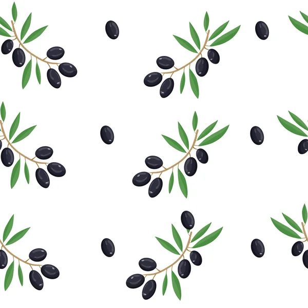 Kusursuz desen. Vektör zeytin dalı. Zeytinyağı. - Evet. Zeytin süsü. Kağıt tasarımı