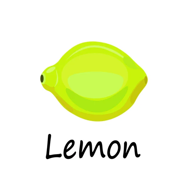 Limonlu vektör çizimi. logo nesnesi