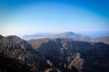 Manzara Masa Dağı Yaylası, Cape Town, Güney Afrika