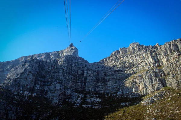 Paisagem de Table Mountain plateau, Cape Town (Cidade Do Cabo), África do Sul — Fotografia de Stock