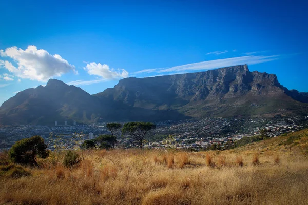 Table Mountain view, Кейптаун, Южная Африка — стоковое фото
