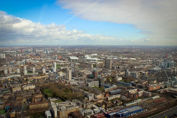 Canary Wharf business district view, Londres, Inglaterra — Foto de Stock