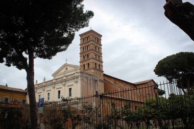 Kilisenin çan kulesi, Roma, İtalya