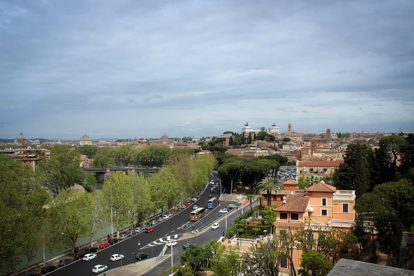 Рим Панорама Віктора Еммануїла Будівлі Італія — стокове фото