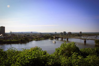 Ottawa nehir ve köprü yaz, Ottawa, Kanada ile doğal görünümünü