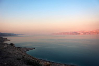 Dead Sea doğal görünüm günbatımı, İsrail tarafından