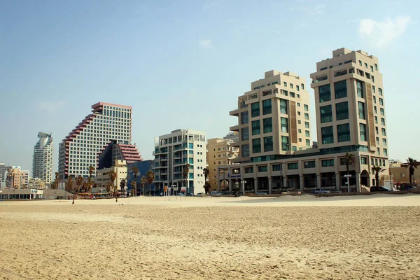 Edificios Calle Cerca Playa Tel Aviv Israel — Foto de Stock