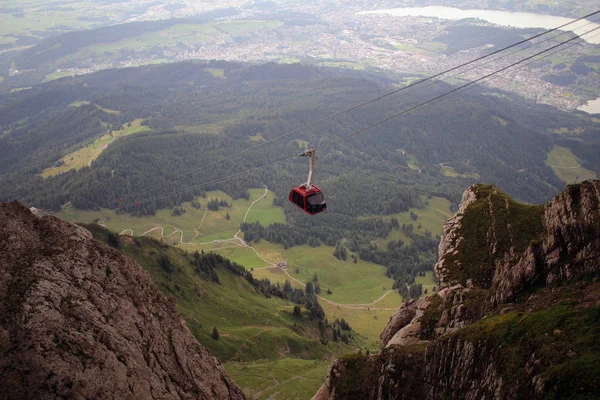 Lanovka Horu Pilatus Chorvatsko — Stock fotografie