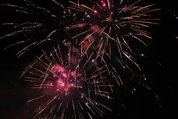  New Year's Eve Fireworks uygulamasında Basel, İsviçre