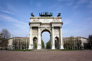Arch barış görünümünün, Milan, İtalya