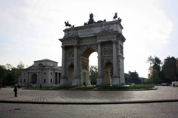 Arch Peace View Milan Italy — Stock Photo, Image