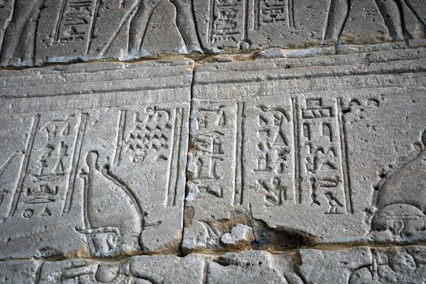 Ancient Egyptian Hieroglyphs View — Stock Photo, Image