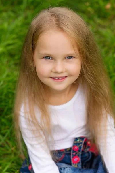 一个漂亮小女孩的画像 — 图库照片