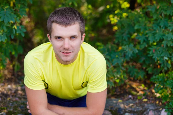 Portrait of a young man outdoors — Stock Photo, Image