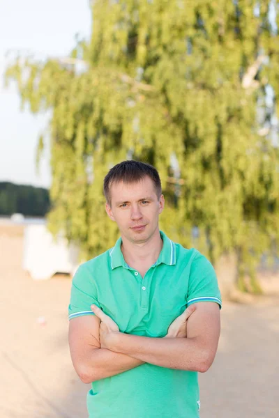 Portrait of beautiful young man — Stock Photo, Image