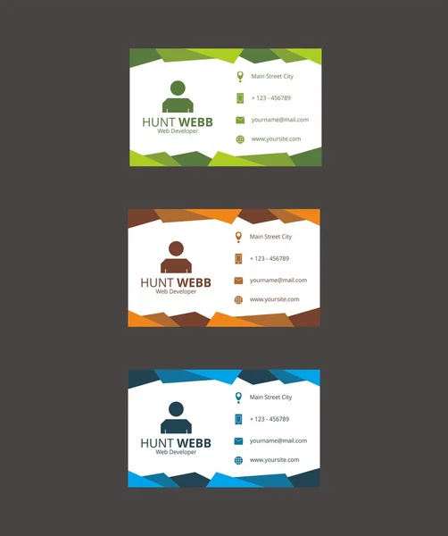 Kimlik kartı iş şablonu vektör