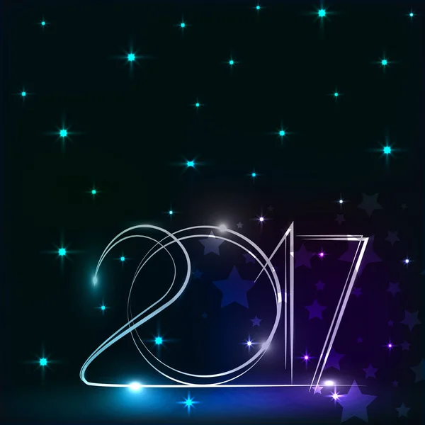 Christmas illüstrasyon 2017, yıldızlı gökyüzü