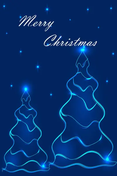 Stilizasyon Noel ağaçları 2