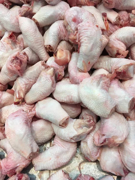 Chopped Fresh Chicken Cooking — Stock Photo, Image