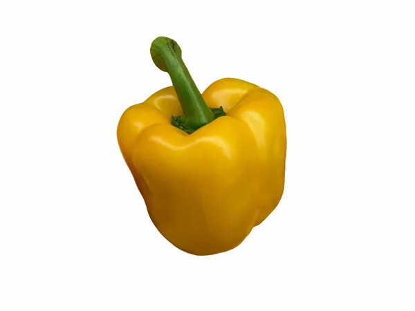 Gelbe Paprika Auf Weißem Hintergrund — Stockfoto