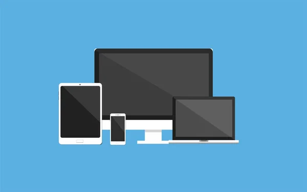 Electronic devices in Vector style — Stock Vector
