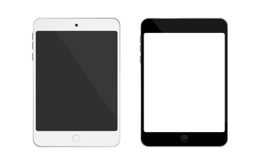 Alay kadar tablet beyaz ve siyah