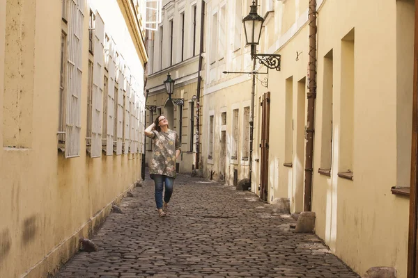 Admire of europe tiny streets. — Stock Photo, Image