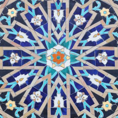 Müslüman süsleme Camii seramik yüzeyi. 