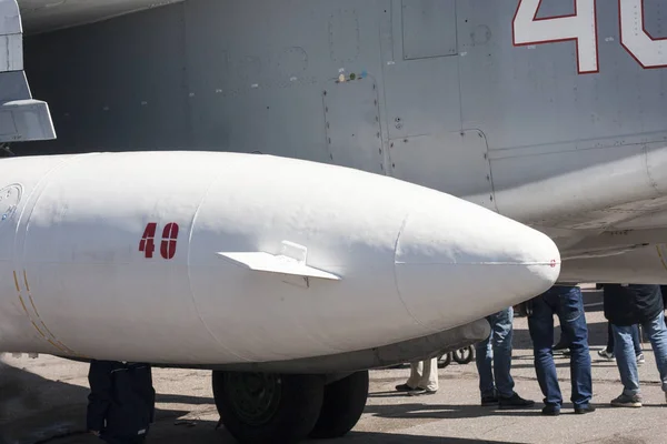 Air bomb on military jet. — Stock Photo, Image