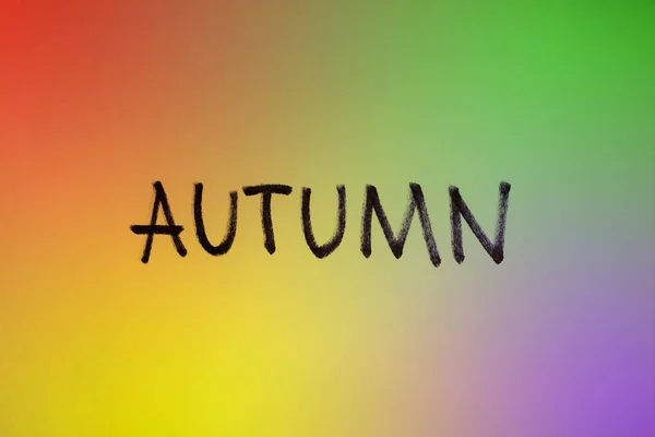 Colorful autumn sign. — Stock Photo, Image