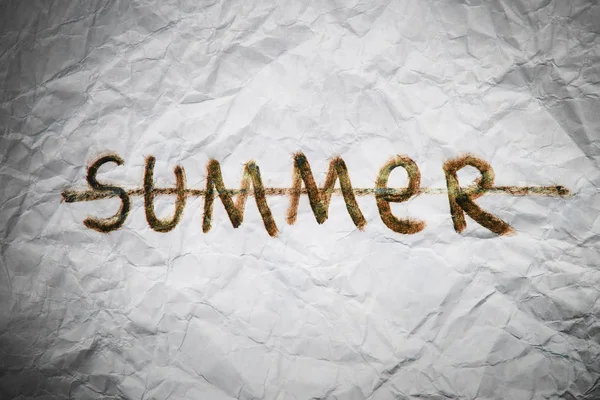 End of summer sign. — Stock Photo, Image