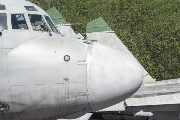 Cargo military airplane head — Stock Photo, Image