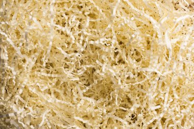 Sarı kağıt dolgu. 