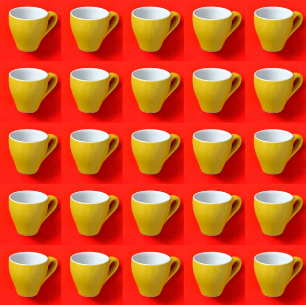 Espresso fincan pop sanat tarzı ile kolaj