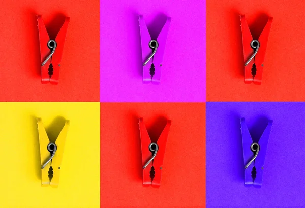 Giyim-peg pop sanat tarzı ile kolaj