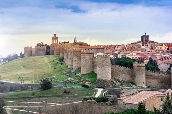 Murallas de Ávila, Patrimonio de la Humanidad en España — Foto de Stock