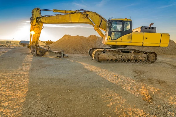 Hydraulické Kladivo Staveništi — Stock fotografie