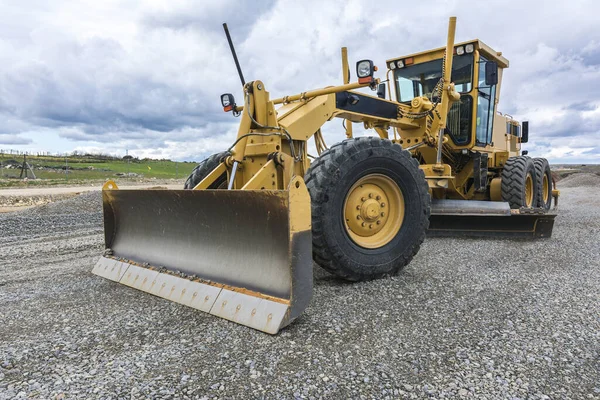 Transporting Gravel Road Construction Works — Stock Photo, Image