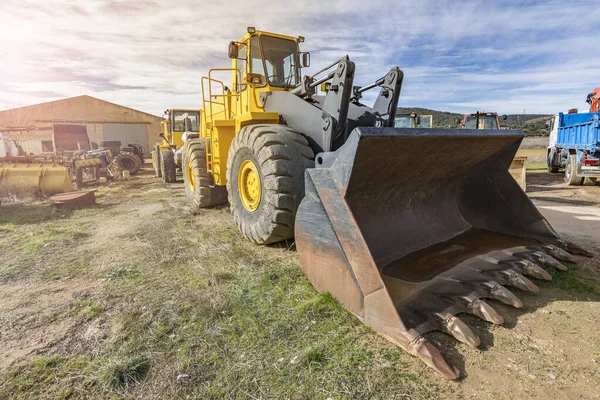 Alquiler Maquinaria Pesada Para Construcción Esencial Necesaria — Foto de Stock