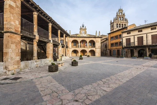 Aldeia Ayllon Igreja Santa Mara Mayor Prefeitura Província Segovia Espanha — Fotografia de Stock